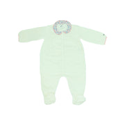 Noppies Baby Grey Mint Organic Cotton Wrap Front Onesie