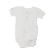 Petit Bateau Soft White Cotton Short Sleeve Baby Bodysuits 2-Pack