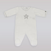Petit Bateau Soft Cotton Printed Baby Sleepsuit One-Piece Pajamas