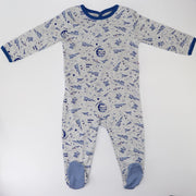 Petit Bateau Baby Soft Cotton Footed Sleepsuit Pajamas 18 Months