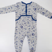 Petit Bateau Baby Soft Cotton Footed Sleepsuit Pajamas 18 Months