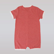 Petit Bateau Baby Blue Striped Short Sleeved Cotton Combicour