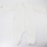 Petit Bateau Baby Boys Blue Striped Footed Cotton Pajamas