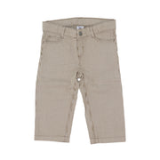 Petit Bateau Toddler Boys Soft Brown Striped Cotton Knit Pants