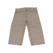 Petit Bateau Toddler Boys Soft Brown Striped Cotton Knit Pants