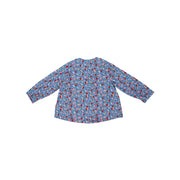 Petit Bateau Baby Girls Long Sleeve Floral Cotton Blouse