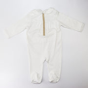 Purete Du Bebe Soft Cotton Baby Grow with Delicate Embroidery