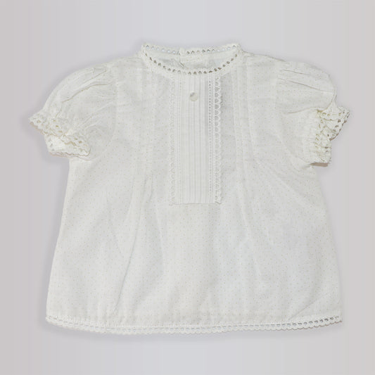 Purete Du Bebe Baby Blue Cotton Knit Dungarees Overalls