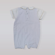 Purete Du Bebe Soft White Cotton Baby Grow Sleepsuit One Month