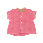 Purete Du Bebe Soft Light Pink Baby Knit Sweater 3M