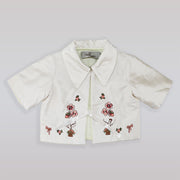 Their Nibs Babies SLK Ocean Print Ivory Quilted Winter Jacket