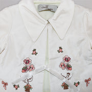 Their Nibs Babies SLK Ocean Print Ivory Quilted Winter Jacket