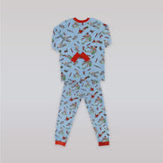 Their Nibs Boys Cricket and Football Print Cotton Pajama Set