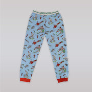 Their Nibs Boys Cricket and Football Print Cotton Pajama Set