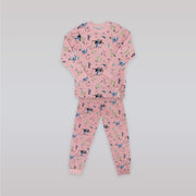 Their Nibs Girls Russian Doll Ballerina Peach Cotton Pajamas