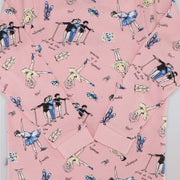 Their Nibs Girls Russian Doll Ballerina Peach Cotton Pajamas