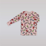 Their Nibs Girls Russian Doll Cream and Peach Cotton Pajamas