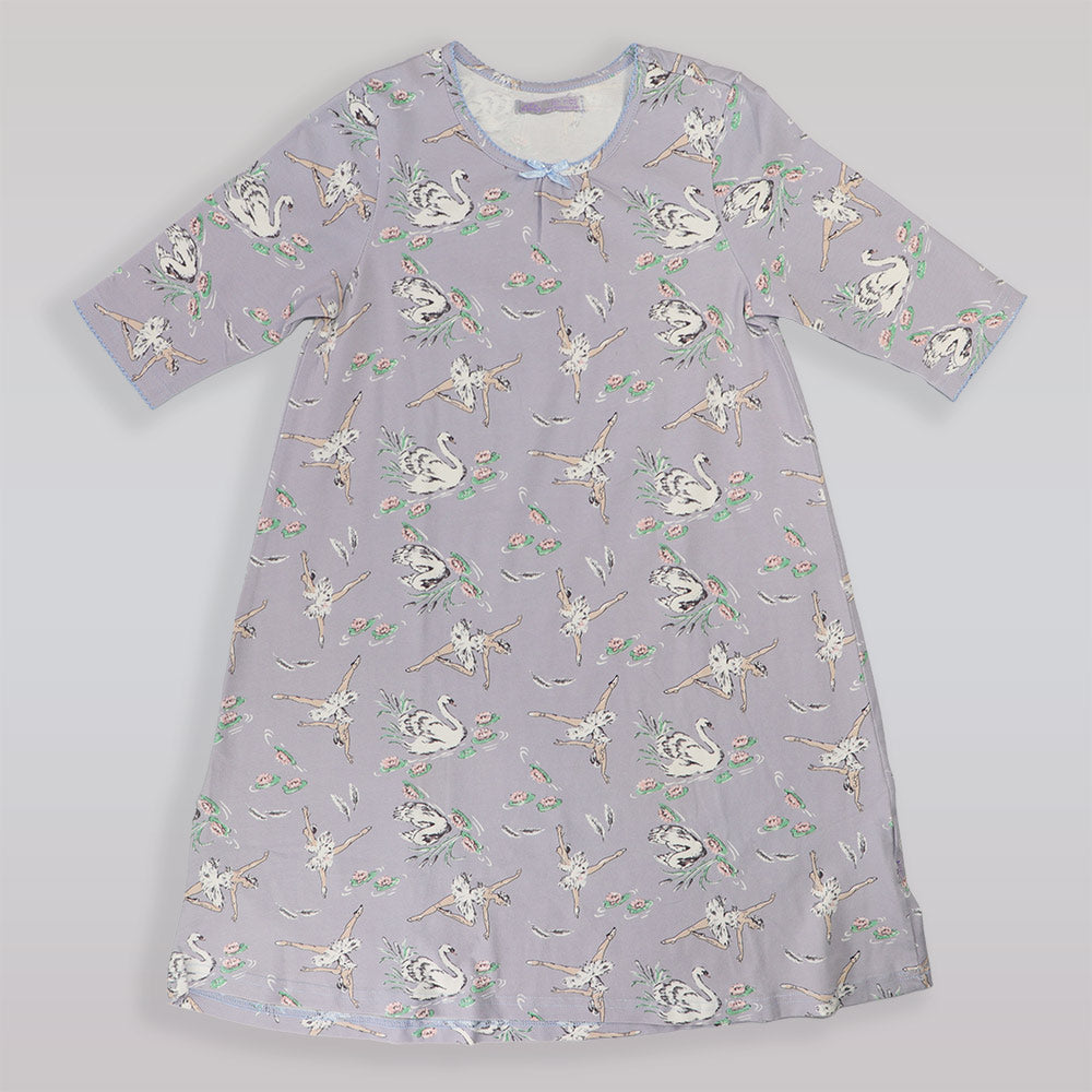 Their Nibs Girls Russian Doll and Blue Swan Pajamas Set