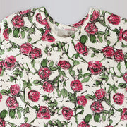 Their Nibs Girls Russian Doll Print Pajama Set Cream Green