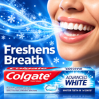 Colgate Advance Whitening 100ml – Everyday Whitening & Cavity Protection 10pcs