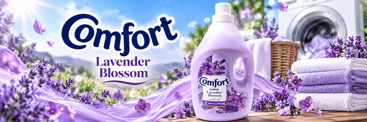 Comfort Lavender Blossom Fabric Softener 4L – Gentle Fabric Care