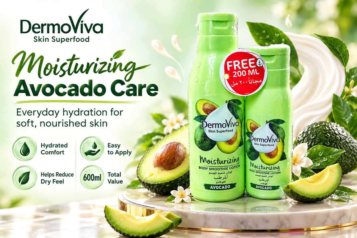Dermoviva Moisturizing Lotion Value Pack –  2pcs-400ml + 2pcs-200ml
