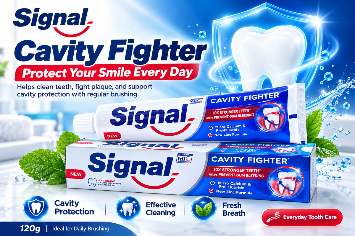 Signal Cavity Fighter 120g x 4pcs– Fluoride Toothpaste for Stronger Teeth