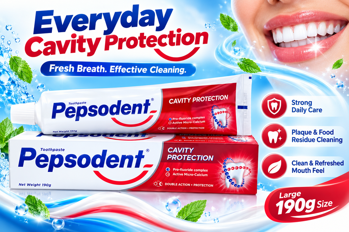 Pepsodent Toothpaste 190g x 6pcs  – Cavity Defense & Fresh Clean Feel