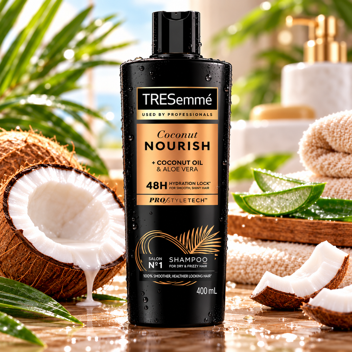 TRESemme Botanical Hydrating Shampoo for Dry Hair - Coconut & Aloe (400 ml)
