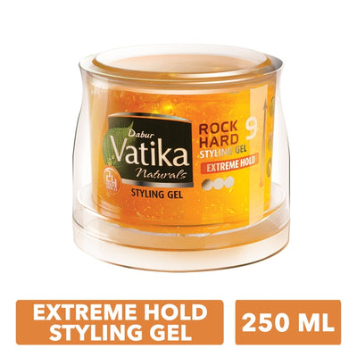 Dabur Vatika Extreme Hold Styling Hair Gel | Twin Pack (2 x 250ml)