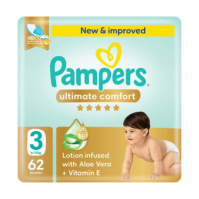 Pampers Premium Care Size (3) Medium 6-10 Kg 62 Diapers