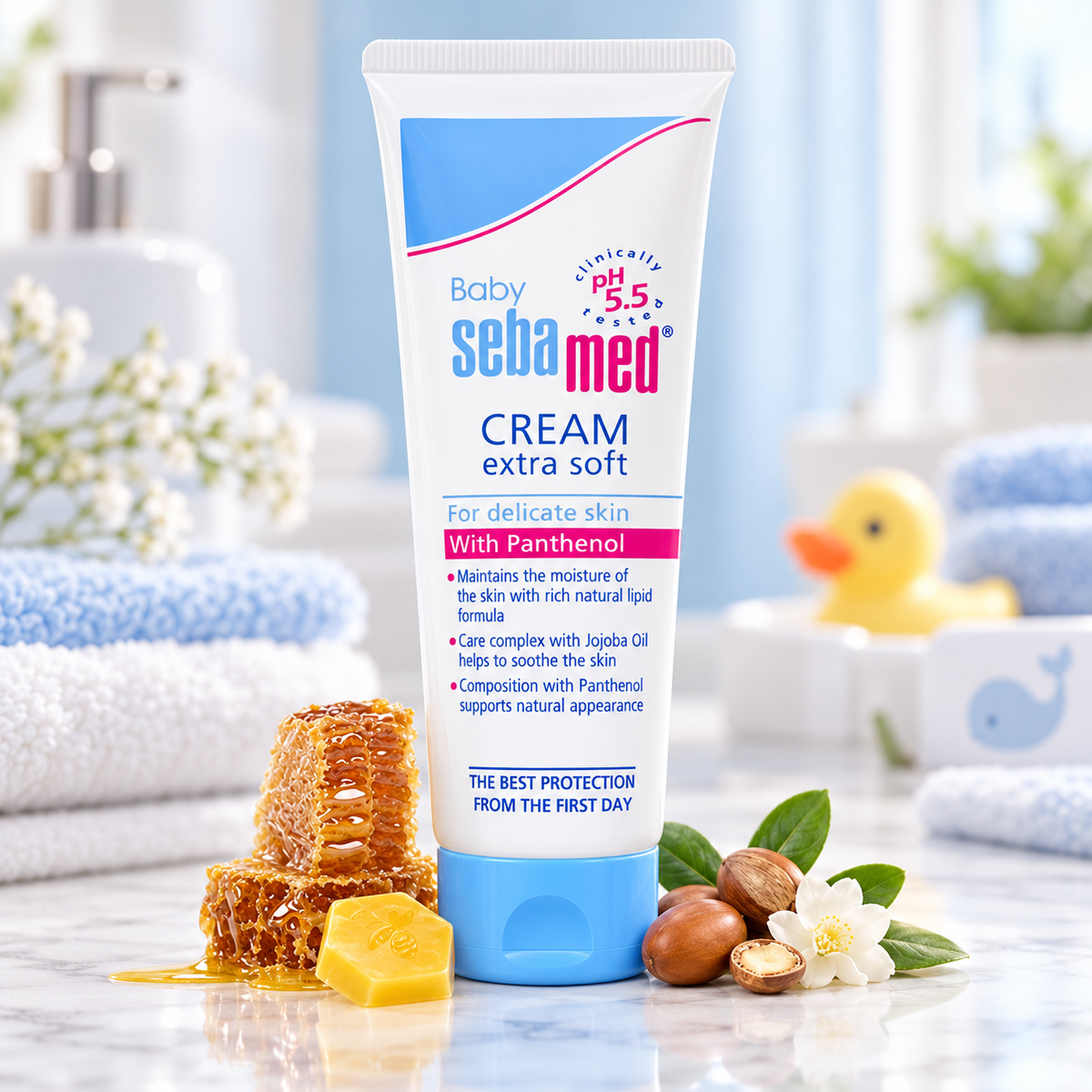 Sebamed Extra Soft Baby Cream with Panthenol - pH 5.5 Protection (200 ml)