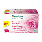 Himalaya Moisture Rich Rose Soap Value Pack - 6 x 125g (Total 750g)