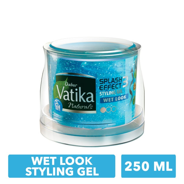 Dabur Vatika Wet Look Hair Styling Gel | Twin Value Pack (2 x 250ml)