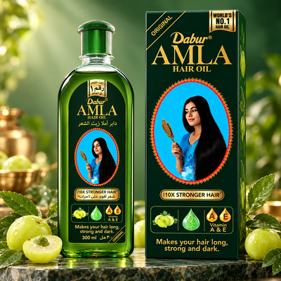Dabur Amla Traditional Hair Oil for Long, Strong & Glossy Hair (300 ml)