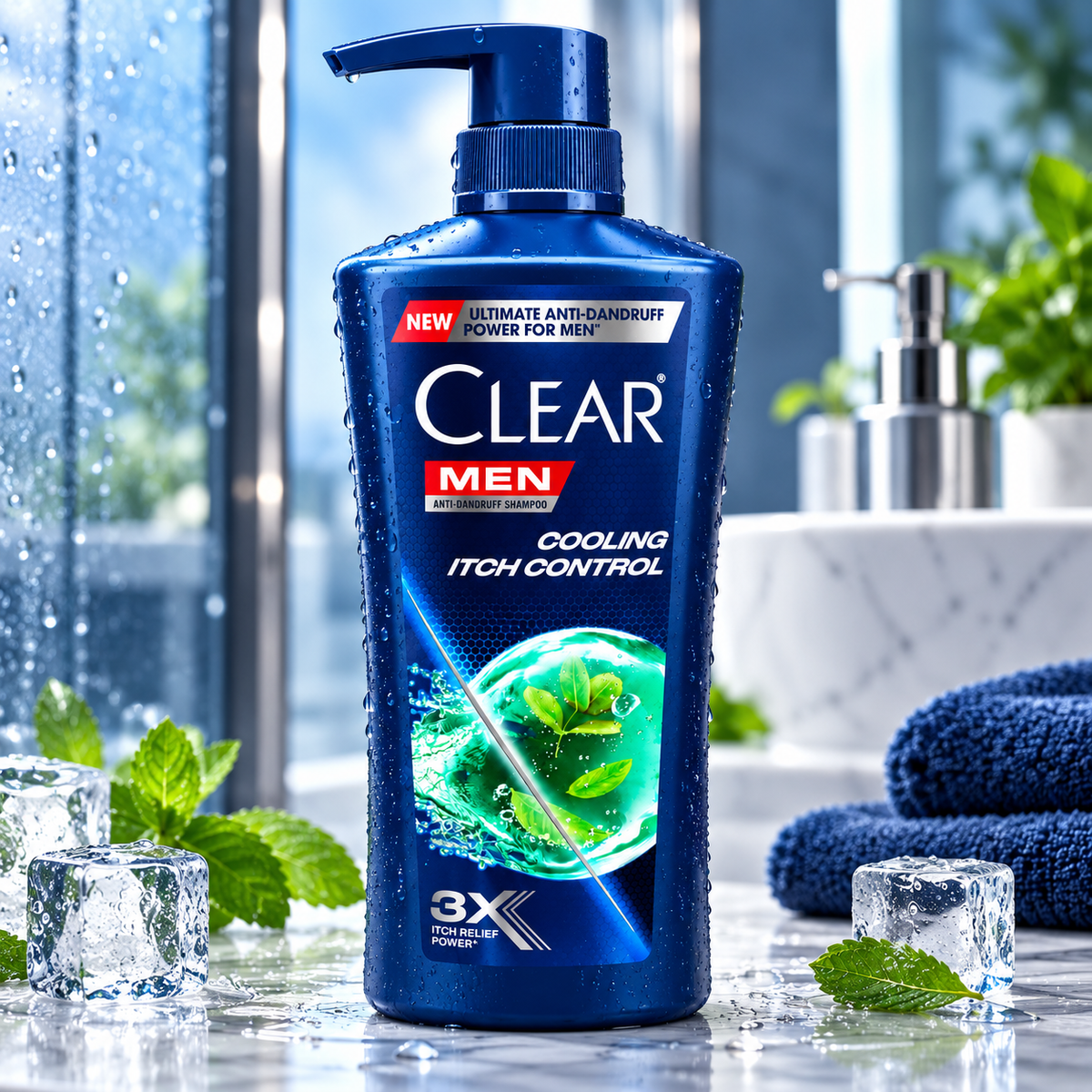 Clear Men Scalpcare Anti-Dandruff Shampoo - Cooling Itch Relief (650 ml)