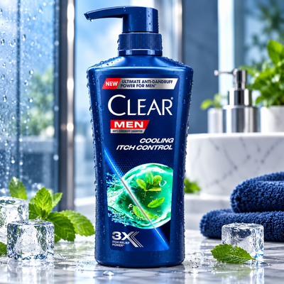 Clear Men Scalpcare Anti-Dandruff Shampoo - Cooling Itch Relief (650 ml)