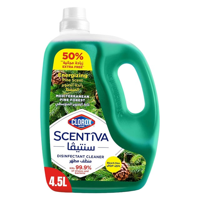 Clorox Scentiva Pine Multipurpose Disinfectant Cleaner Bleach Free 4.5 Litres