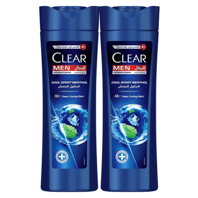 Clear Me Cool Sport Menthol Anti-Dandruff Shampoo 2 x 350 ml