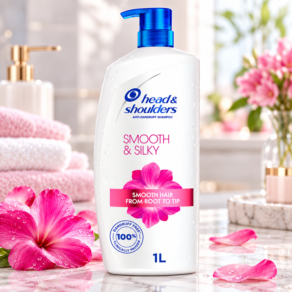 Head & Shoulders Smooth & Silky Moisture Shampoo - Value Pack (1000ml)