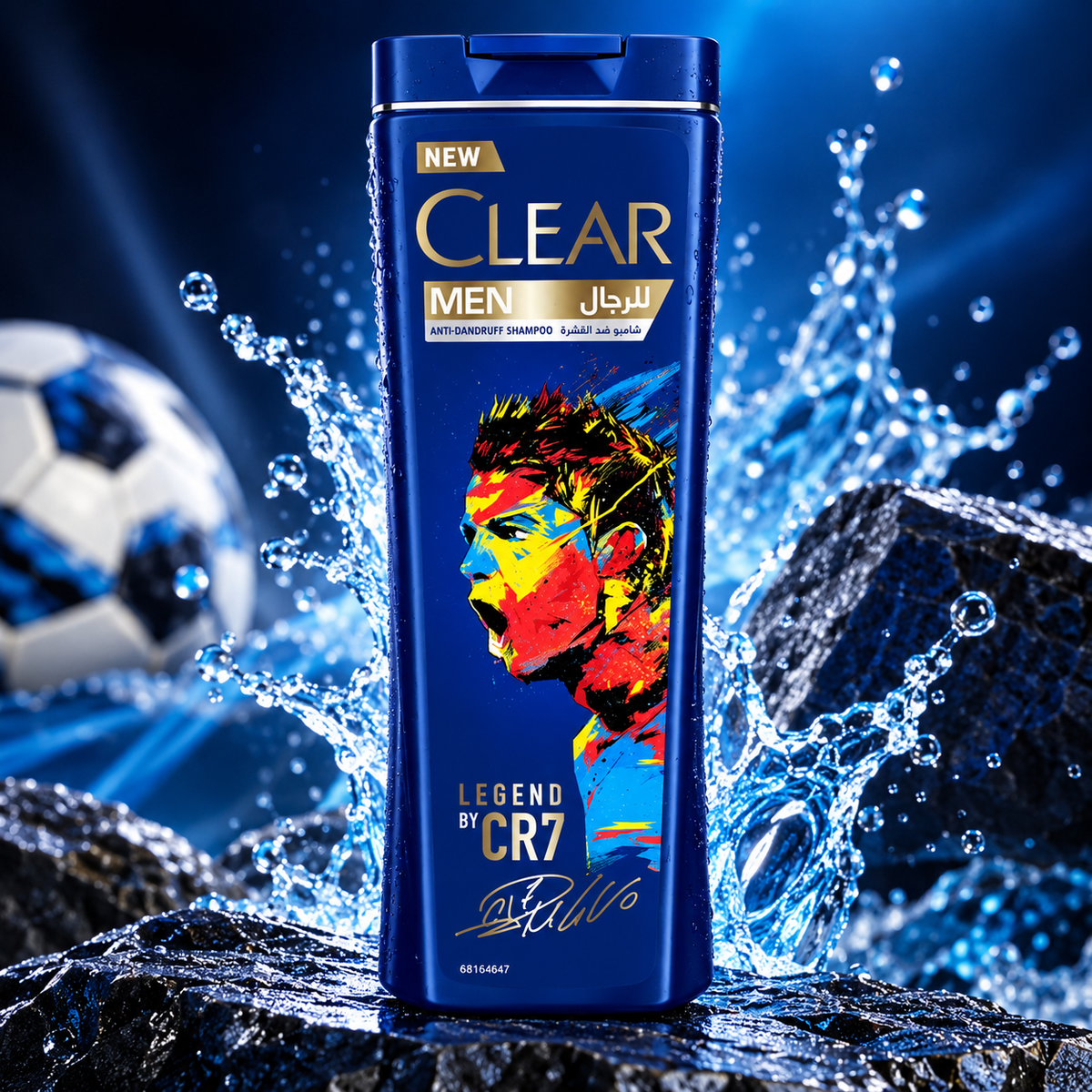 CLEAR Men Deep Clean Scalp Shampoo - Ronaldo Classico Edition (600 ml)