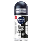 Nivea Men Black & White Invisible Antiperspirant Roll-On Deodorant Original 72H Active Protection 50 ml