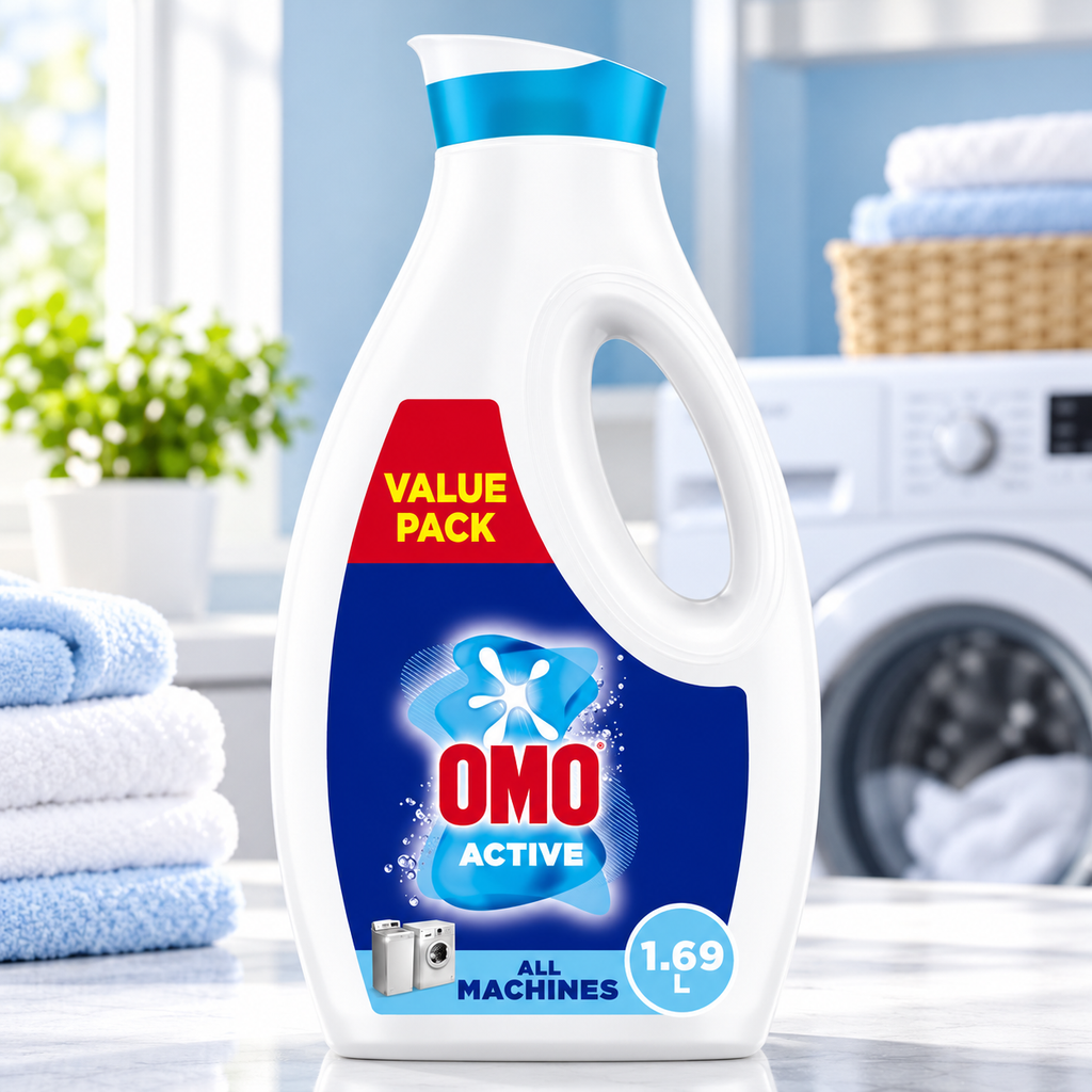 OMO Active Liquid Laundry Detergent - High Efficiency Value Size (1.69L)