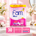Fam Sanitary Pads Maxi Thick Non-Wings with Soft Cotton Touch (30 Pcs Pack)