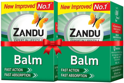 Zandu Balm, 50ml x Pack of 2, Effective relief from Headache, Body Pain, Sprain and Cold