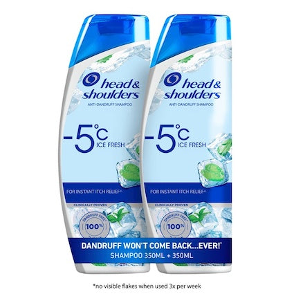 Head & Shoulders -5°C Ice Fresh Sub Zero Anti-Dandruff Shampoo | 350ml (2-Pack)