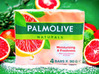 Palmolive Naturals Moisturizing & Freshness Bar Soap with Citrus Extract & Cream 4 bars x 90 g