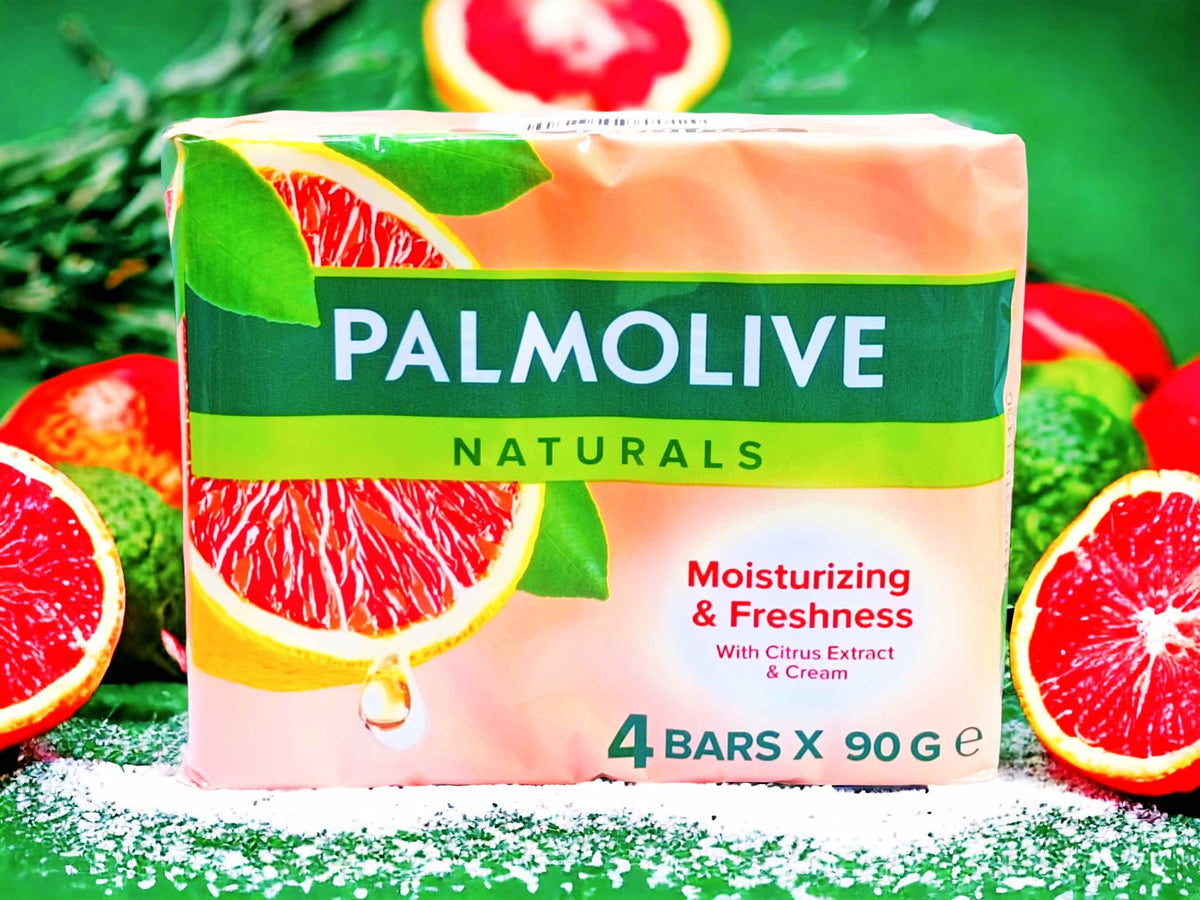 Palmolive Naturals Moisturizing & Freshness Bar Soap with Citrus Extract & Cream 4 bars x 90 g