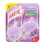 Harpic Lavender Hygiene Cageless Toilet Block | 2-Piece Pack (2 Packs Total)