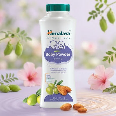 Himalaya Herbals Nourishing Baby Powder | Almond & Olive Oil Formula | 425g